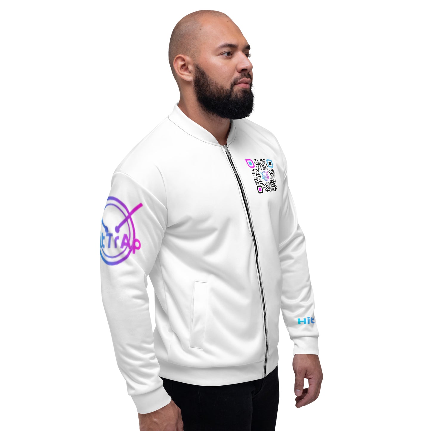 Unisex Bomber Jacket (White)