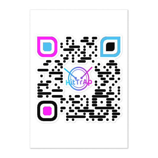 Sticker sheet (Black QR)