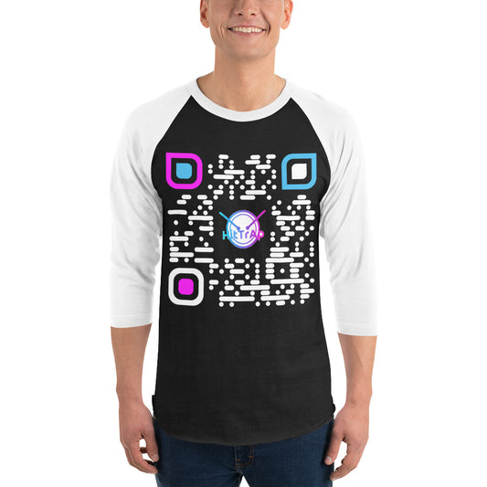 3/4 sleeve raglan shirt (White QR)