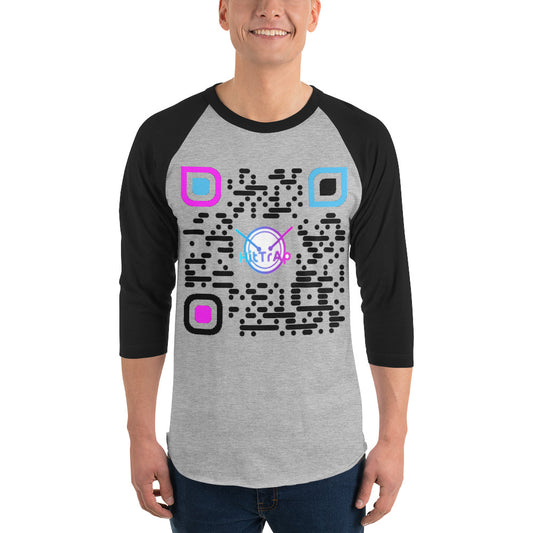 3/4 sleeve raglan shirt (Black QR)