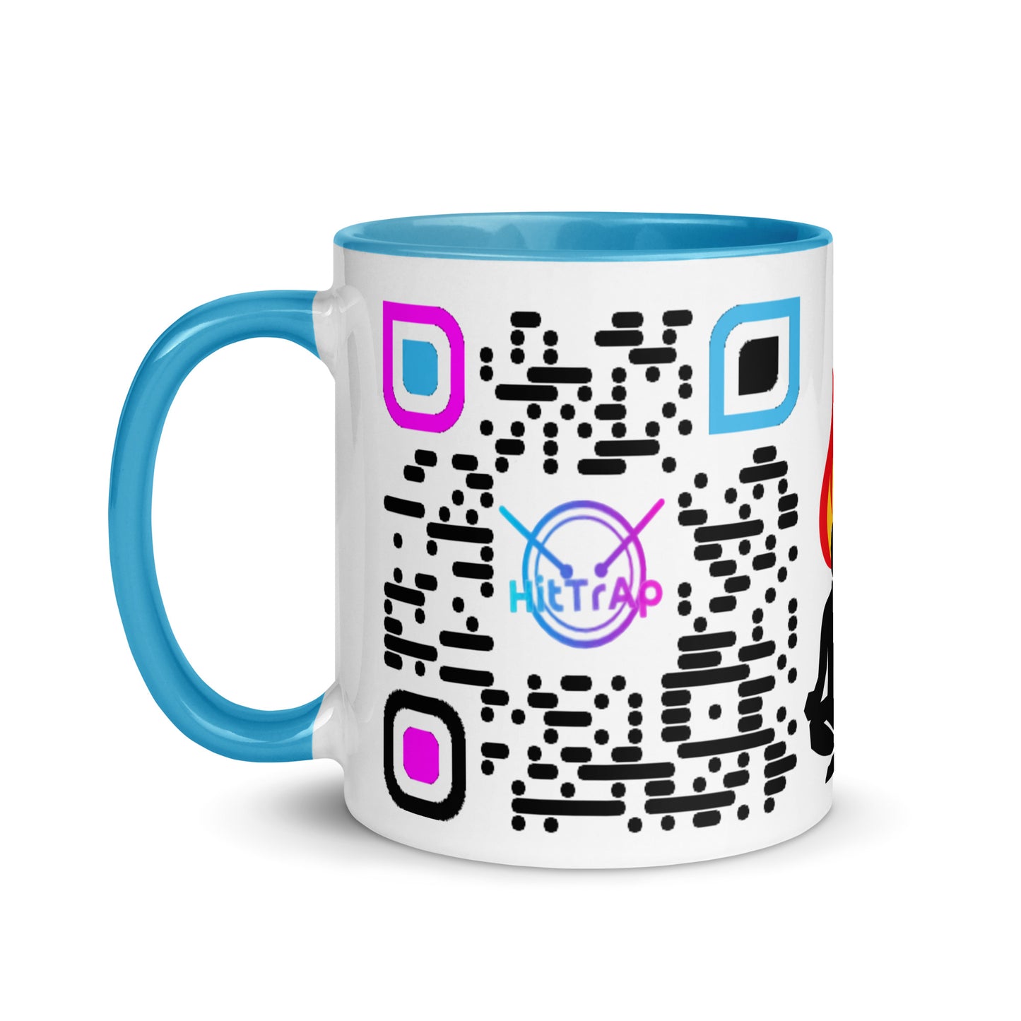 Mug, white with Color Inside (Black Code)
