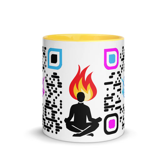 Mug, white with Color Inside (Black Code)